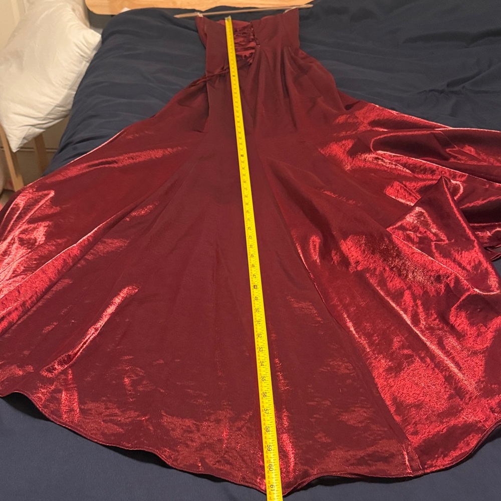 Sale! Prom Dress on Sale!! Wine Red Sherri Hill - Picture 12 of 13